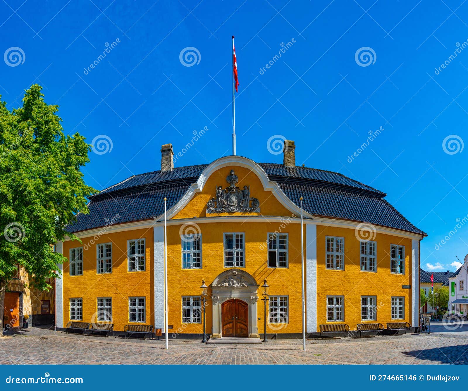View of Town Hall in Denmark Stock Photo Image of hall