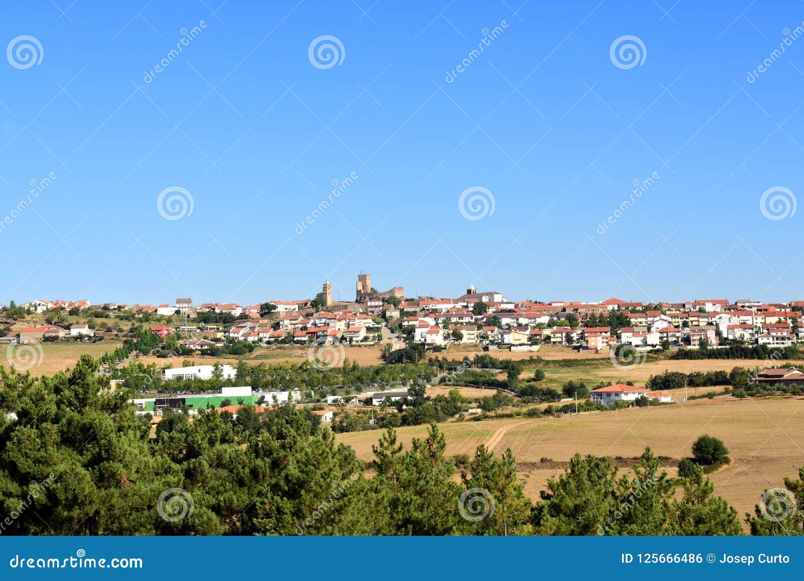 the town of mogadouro, tras-os-montes, portugal