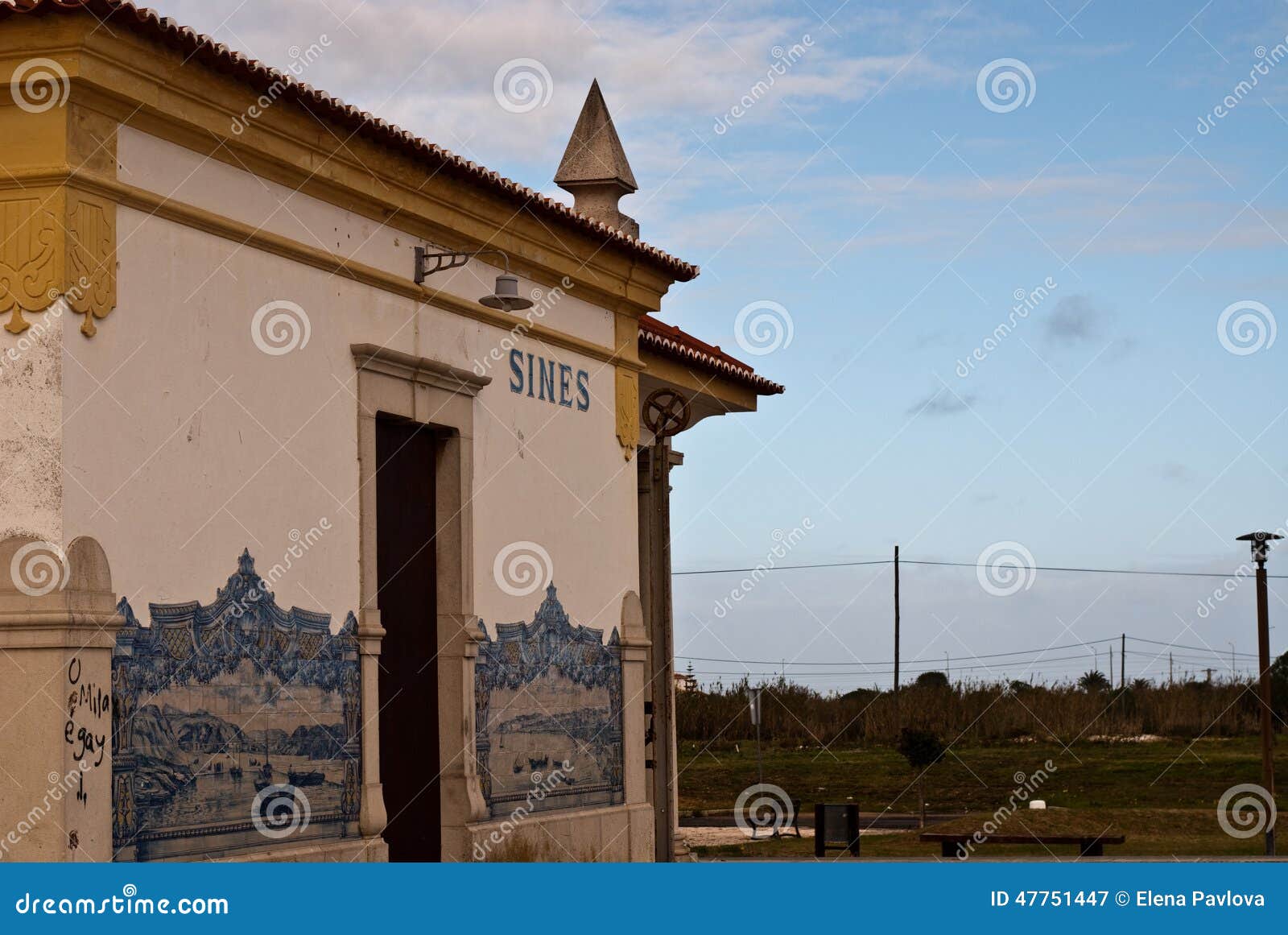 view of train station sines, portugal
