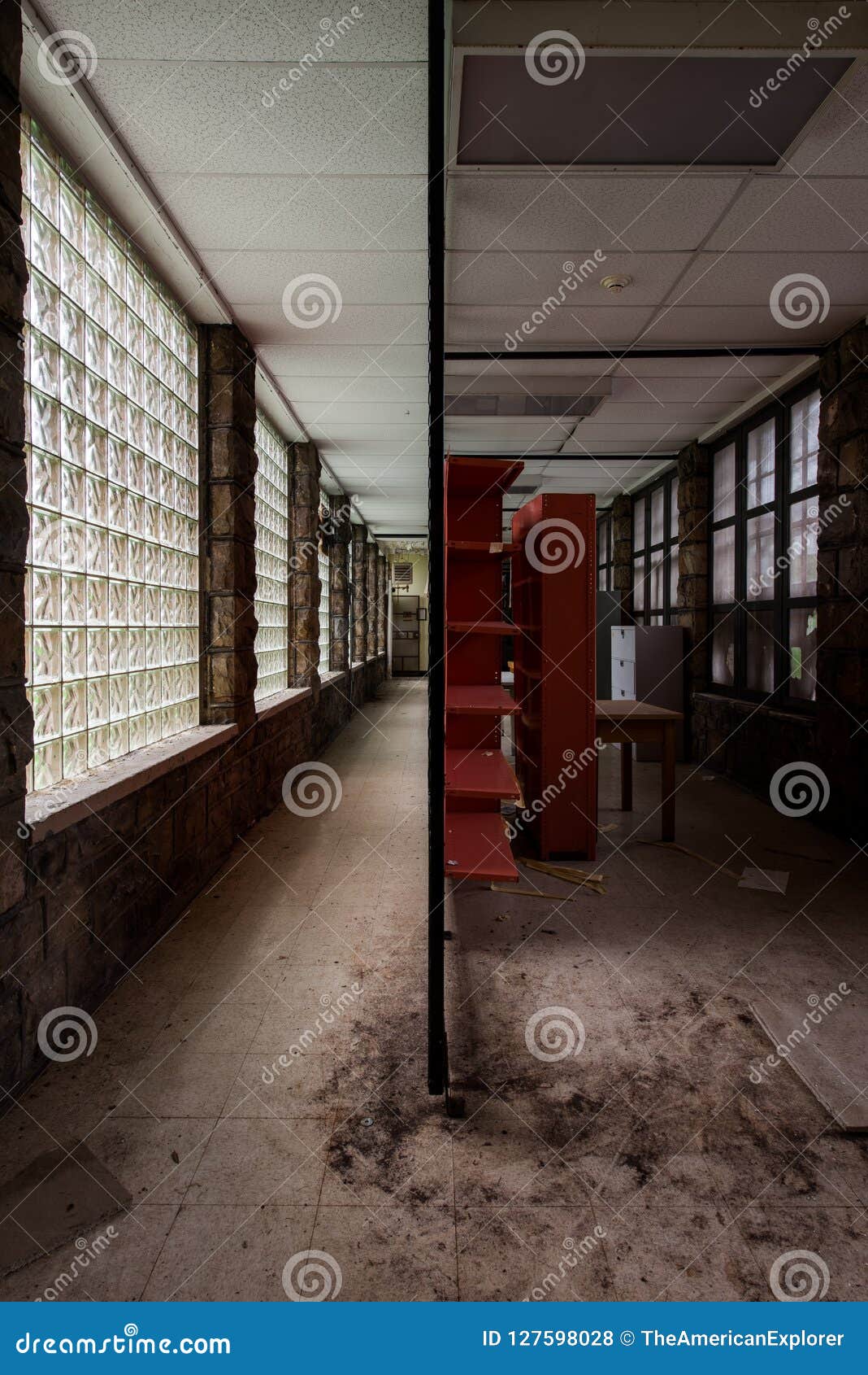 two hallways - sci cresson prison / sanatorium - pennsylvania