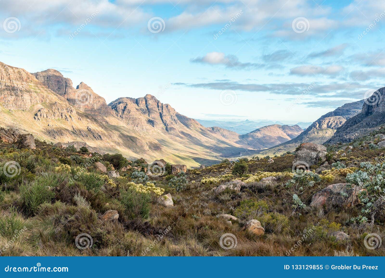 View from the Uitkyk Pass Towards Algeria in the Cederberg Stock Image ...