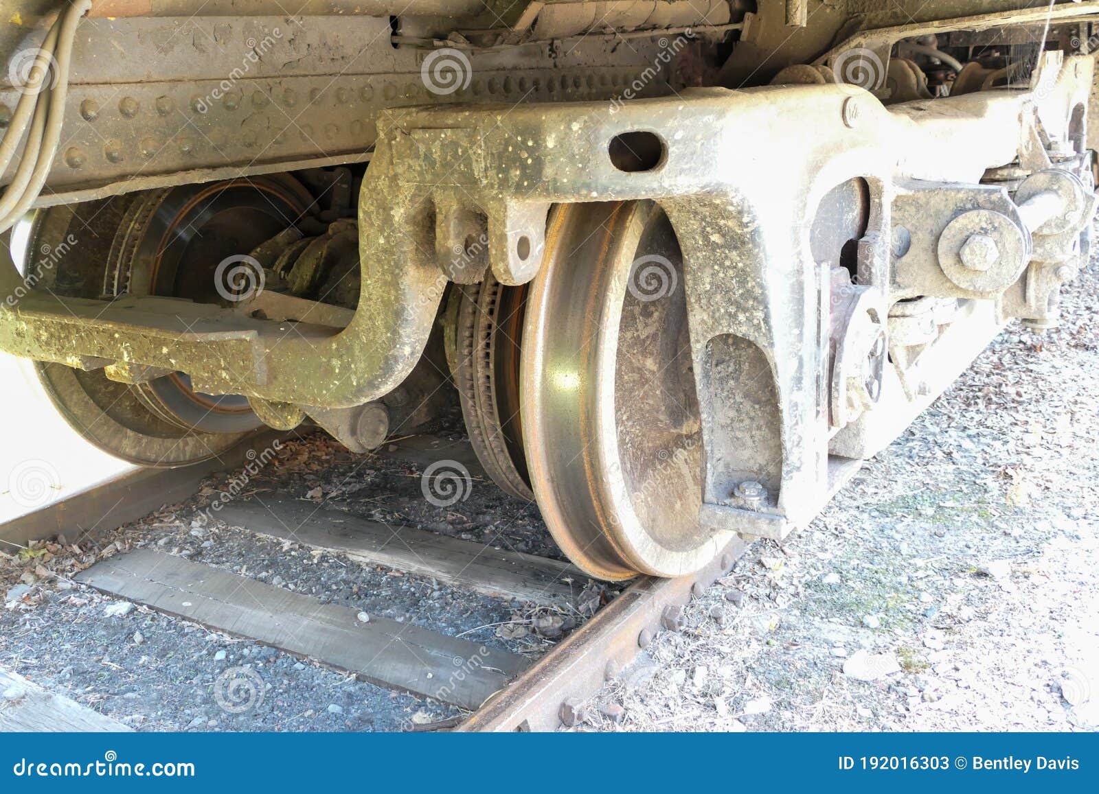 Train wheels and chassis stock image. Image of rail 192016303
