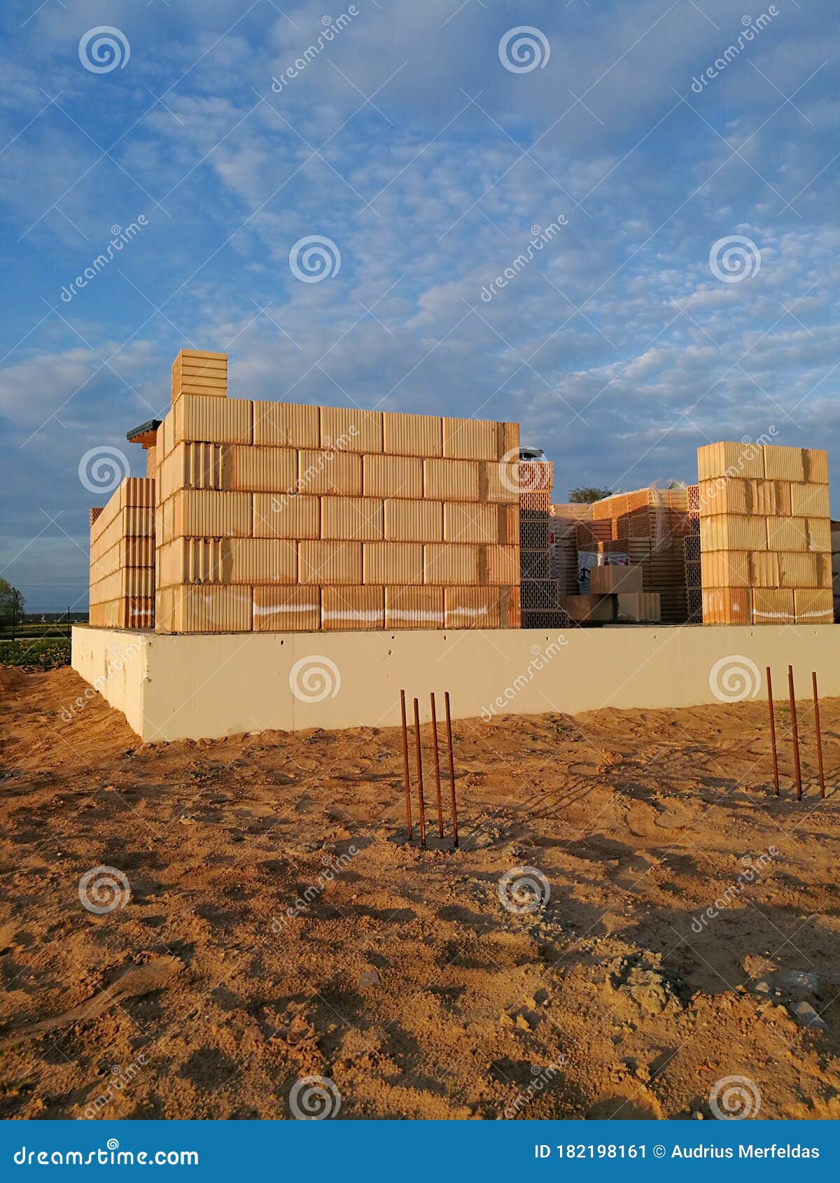 View of Unfinished House Constructed Stock Image Image of crisis