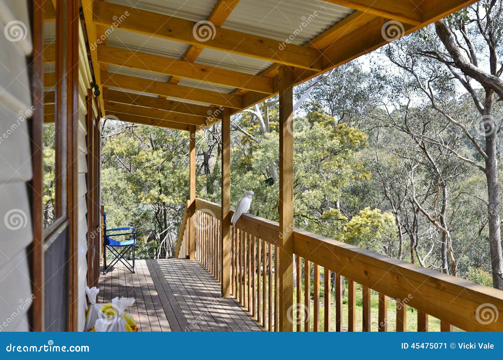 View From The Veranda. stock image. Image of trees, view ...