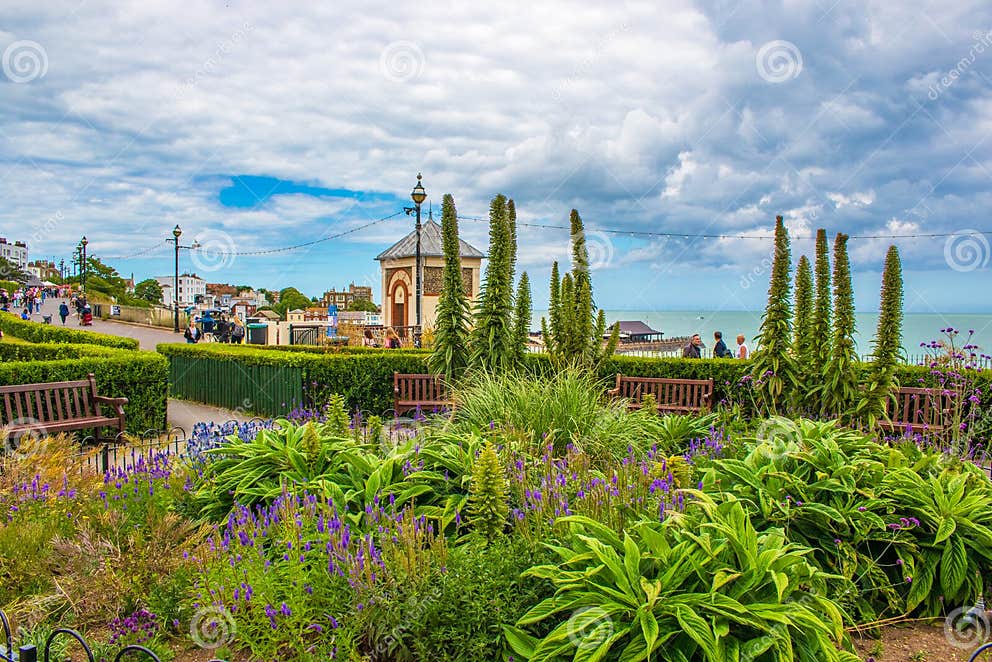 View of Victoria Gardens Park Broadstairs Kent UK Editorial Stock Photo Image of gardens