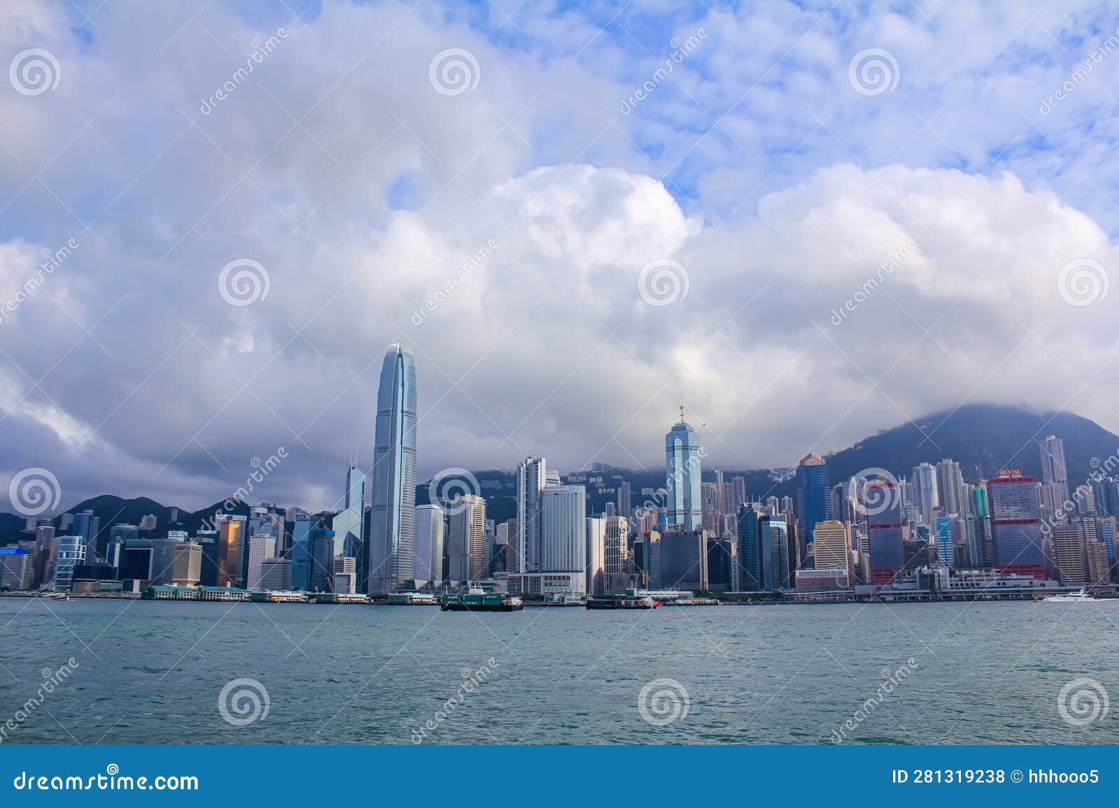 The View of Victoria Harbour, Hong Kong City Stock Photo - Image of ...