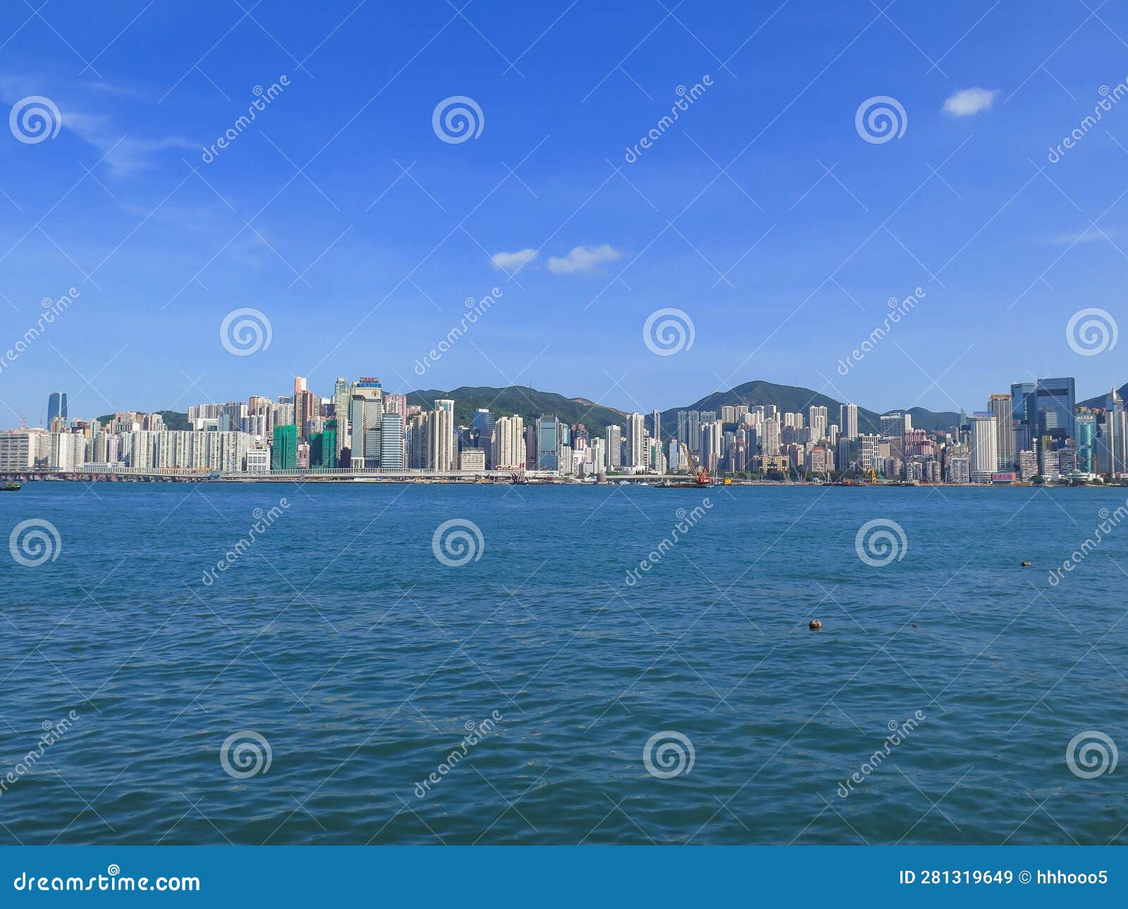 The View of Victoria Harbour, Hong Kong City Stock Image - Image of ...