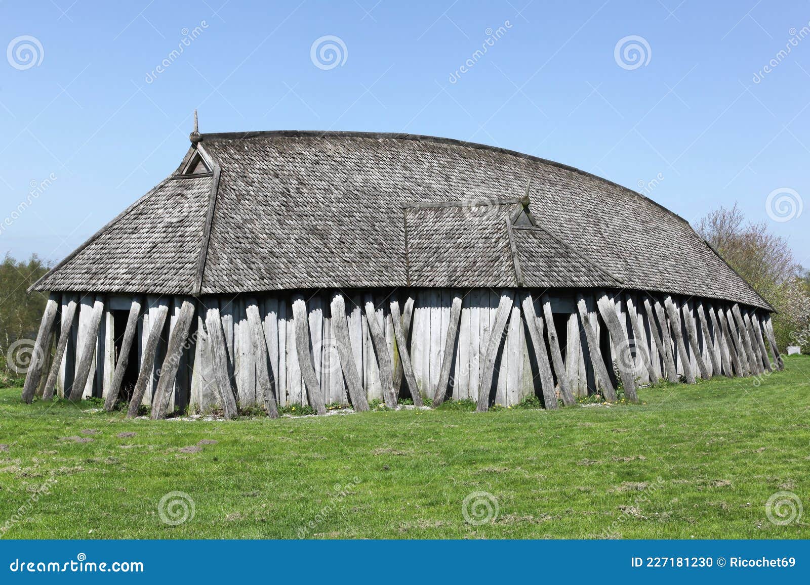 Viking House In Hobro, Denmark Stock Photography