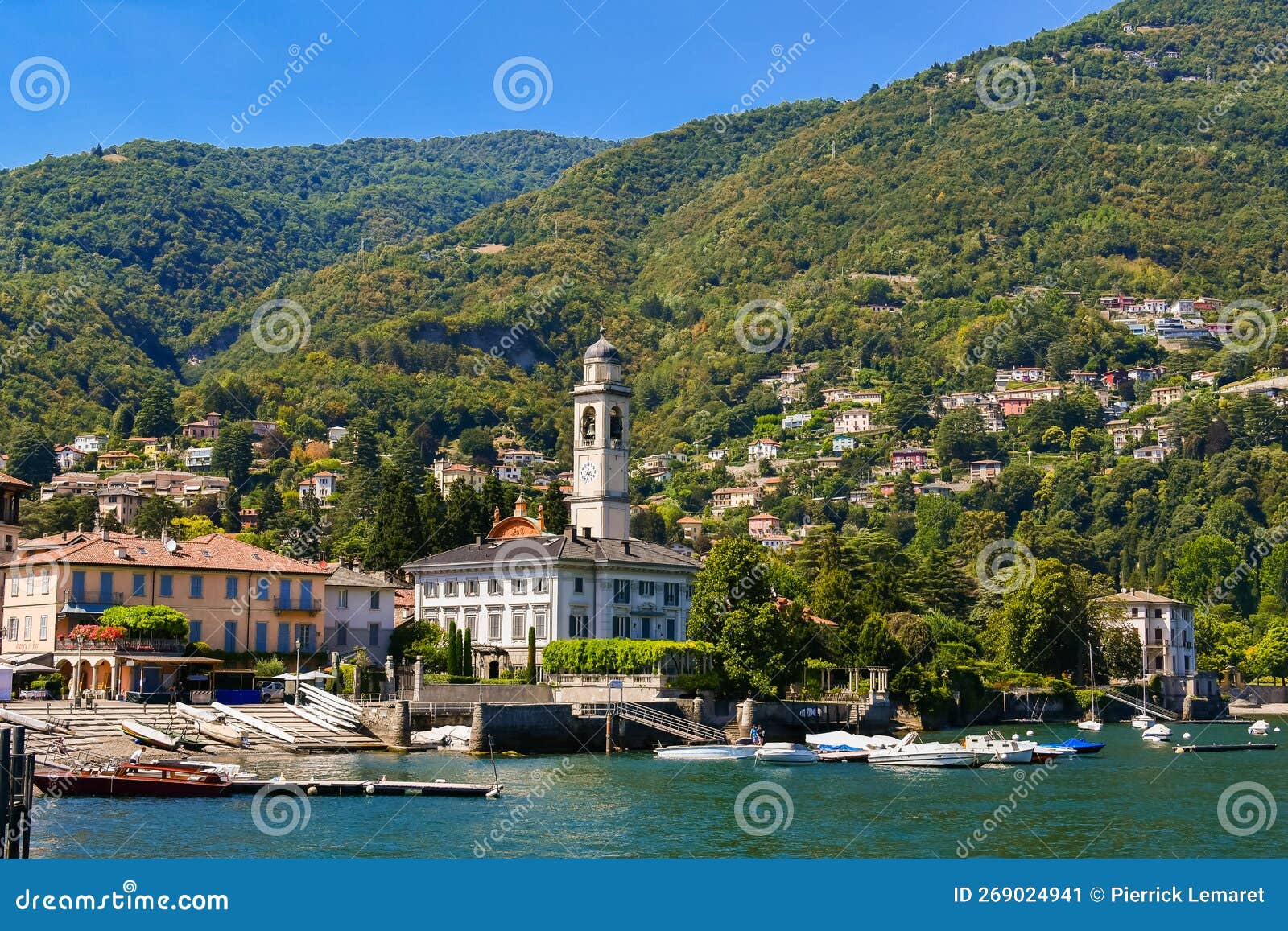 View Of The Village Torno Fagetto Laglio Quarzano On The Como Lake