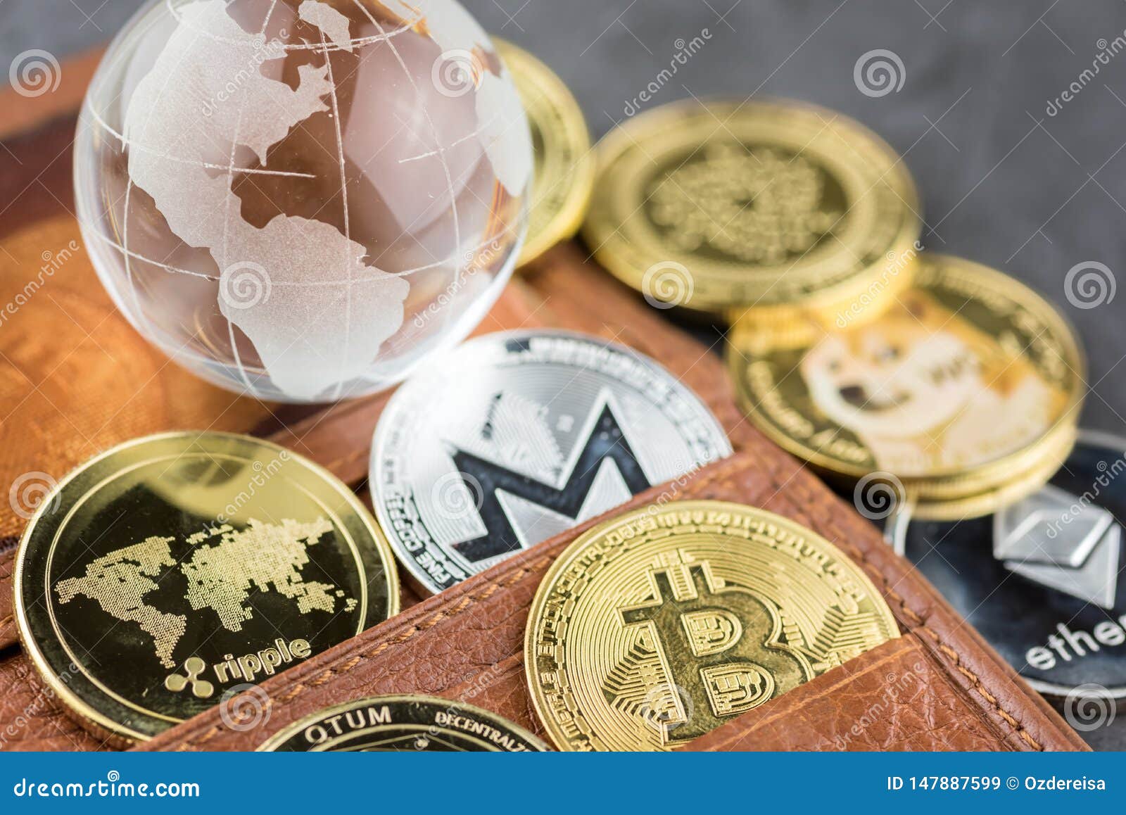 View Of Virtual Cryptocurrency Concept Image Stock Image ...