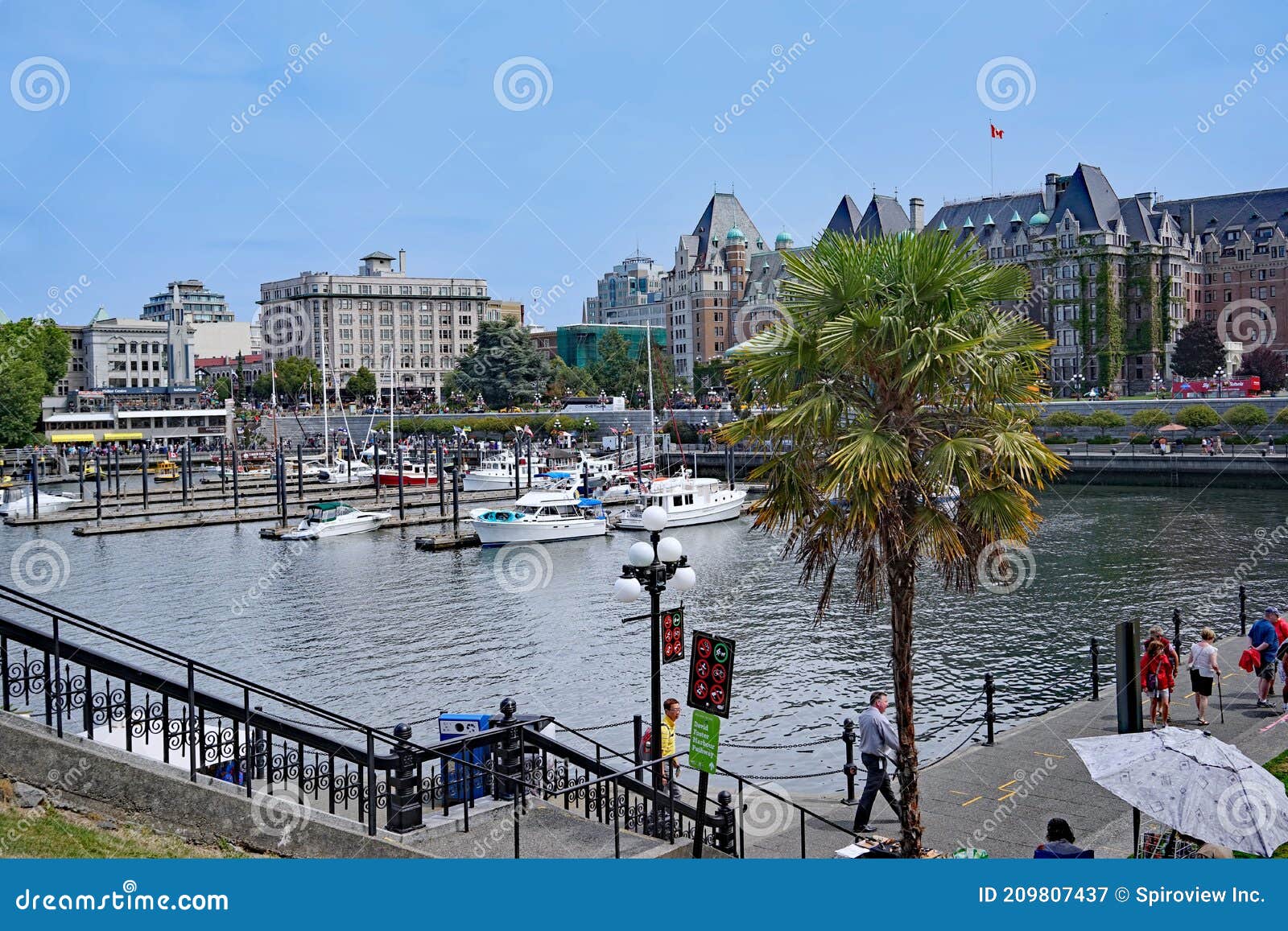 View of the Waterfront Area of the Capital City of British Columbia