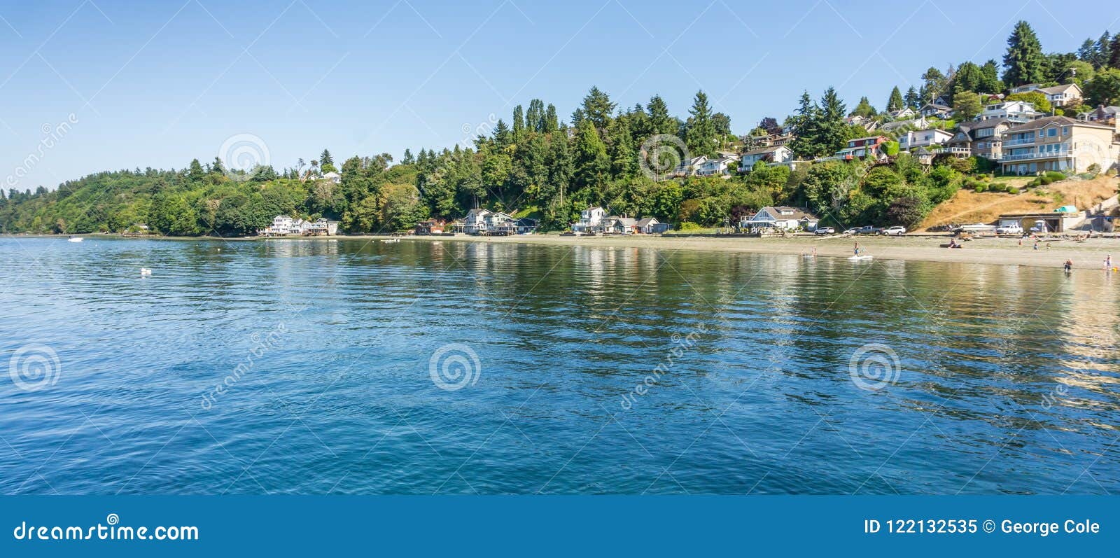 Dash Point Waterfront Homes 2 Stock Image Image of state, water