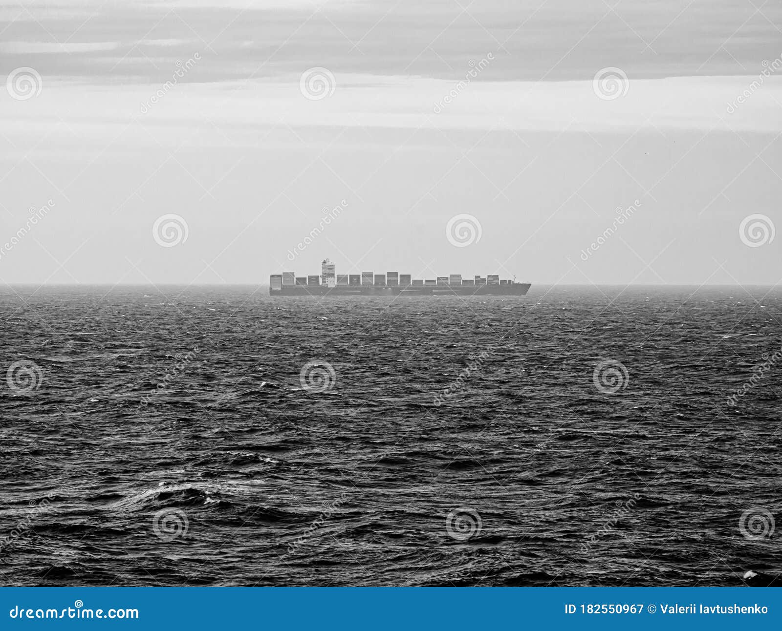 View on the Waves at the Middle of Atlantic Ocean Stock Image - Image
