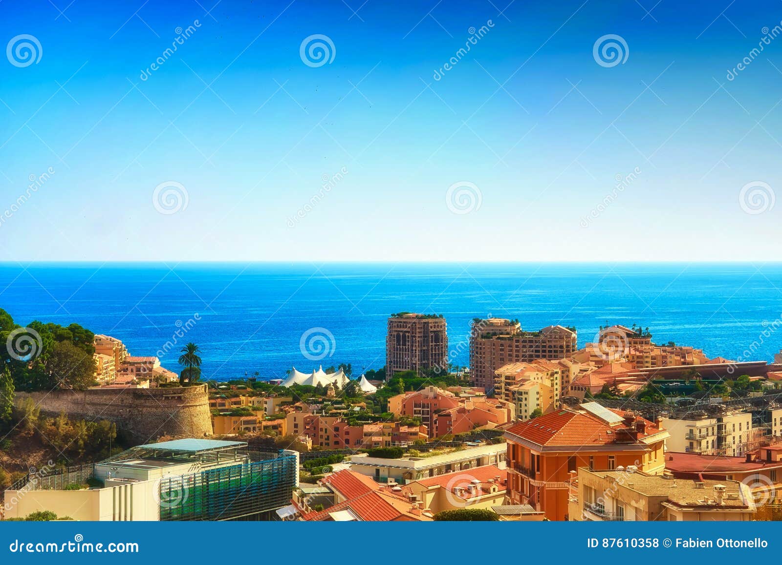 a view of the western part of monaco