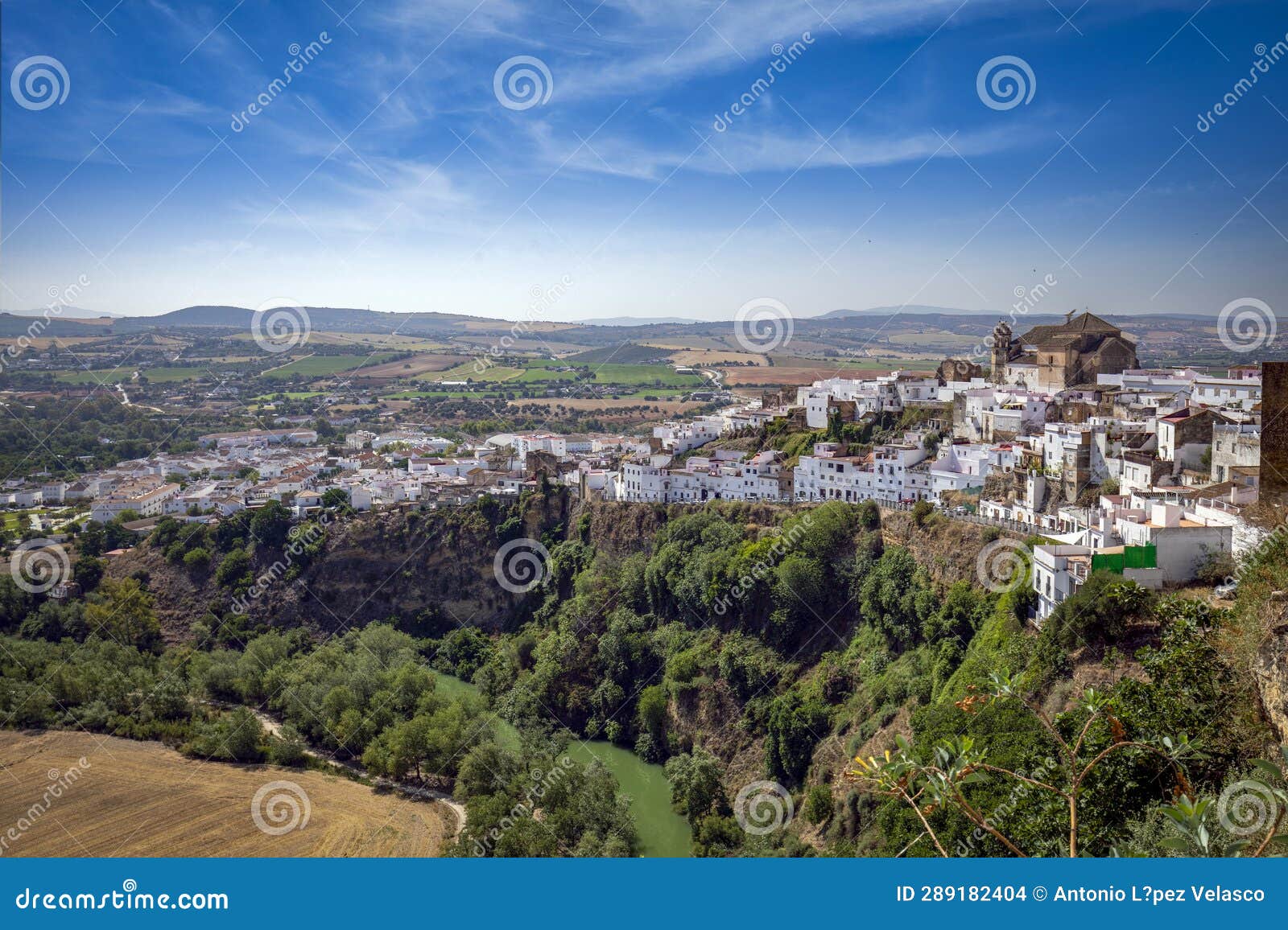 view of the white village of arcos de la frontera, cÃ¡diz, andalusia, spain