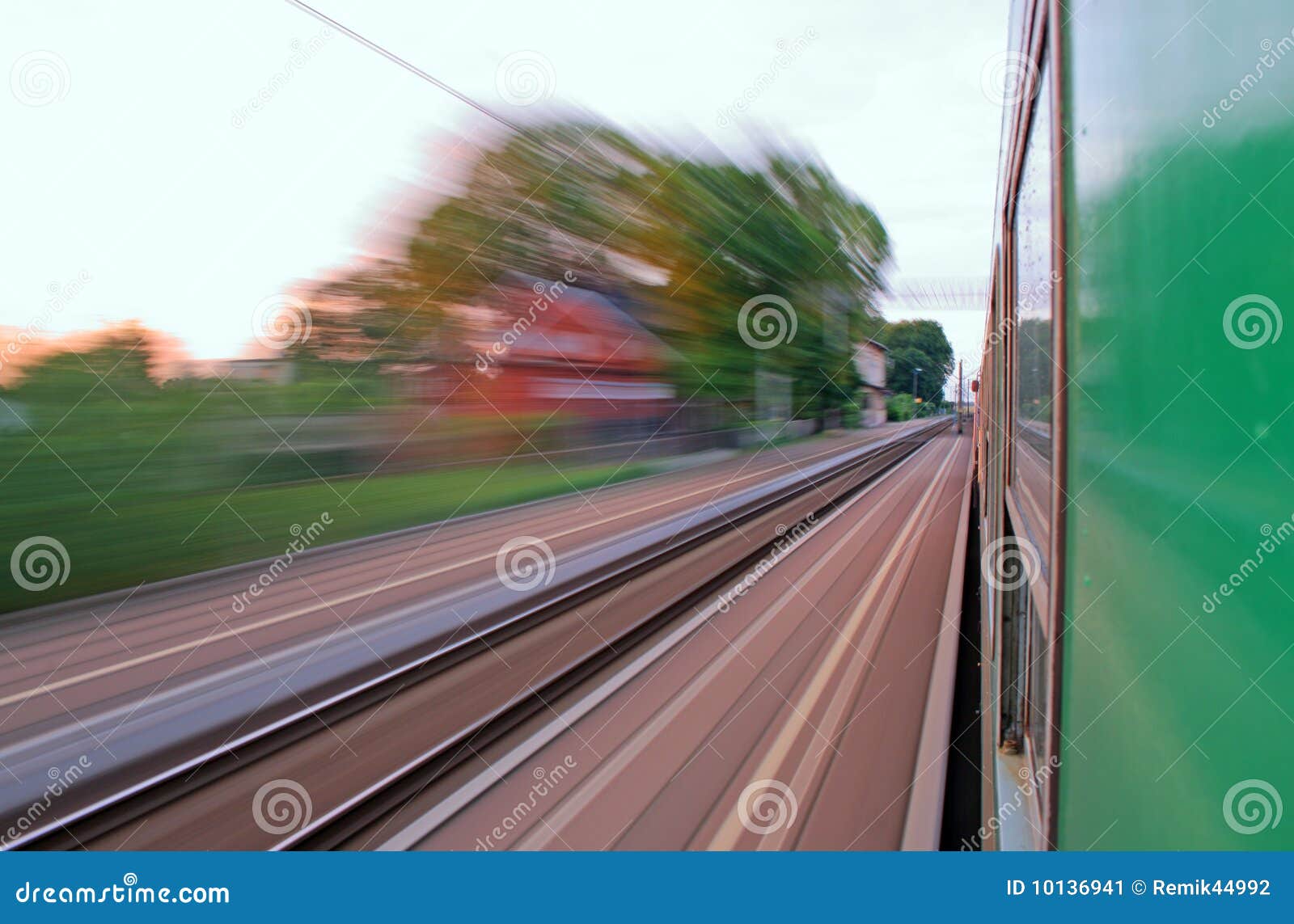 View from the Window of Speeding Train Stock Image Image of passenger