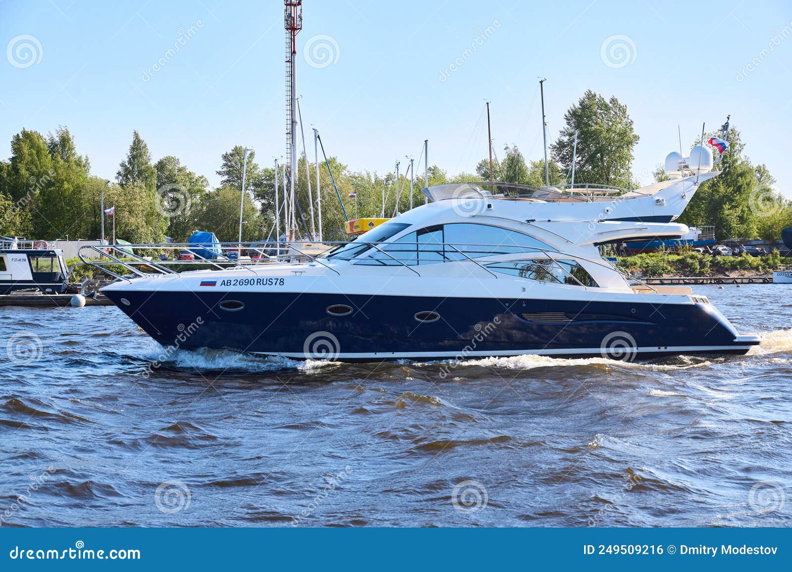View Of The Yacht Floating On The Water Editorial Photo Image Of Tourism Vacation
