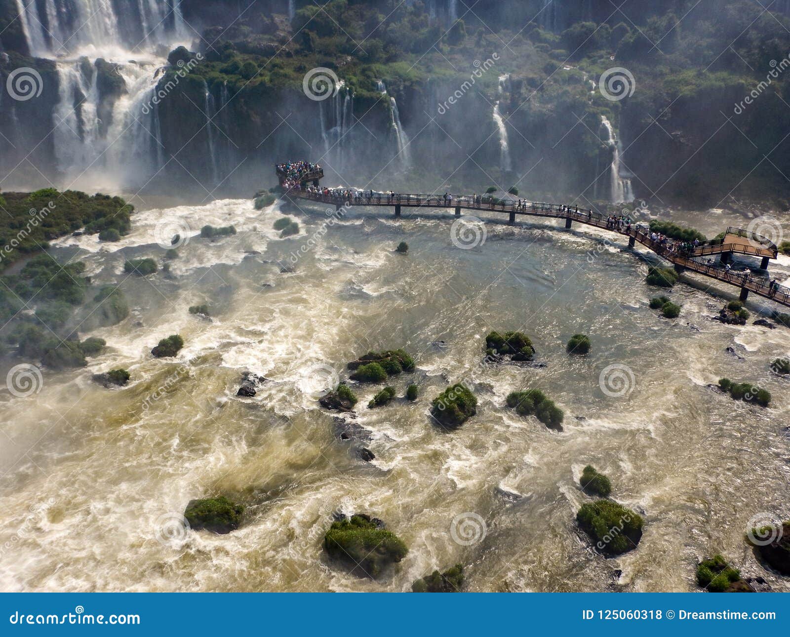 viewpoint of the iguazu falls. missions. argentina