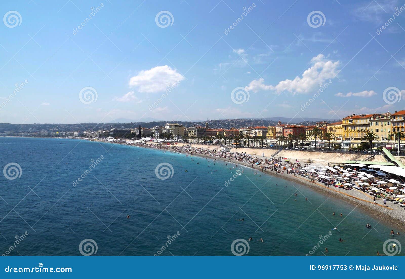 Viewpoint in Nice, France editorial stock photo. Image of summer - 96917753