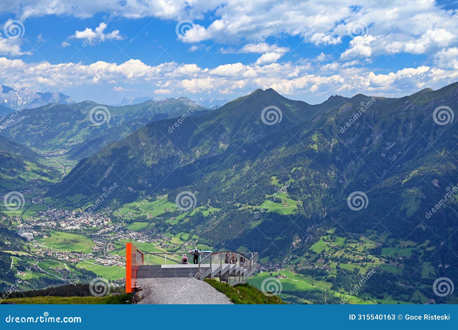 viewpoint stubnerkogel mountain bad hofgastein austria