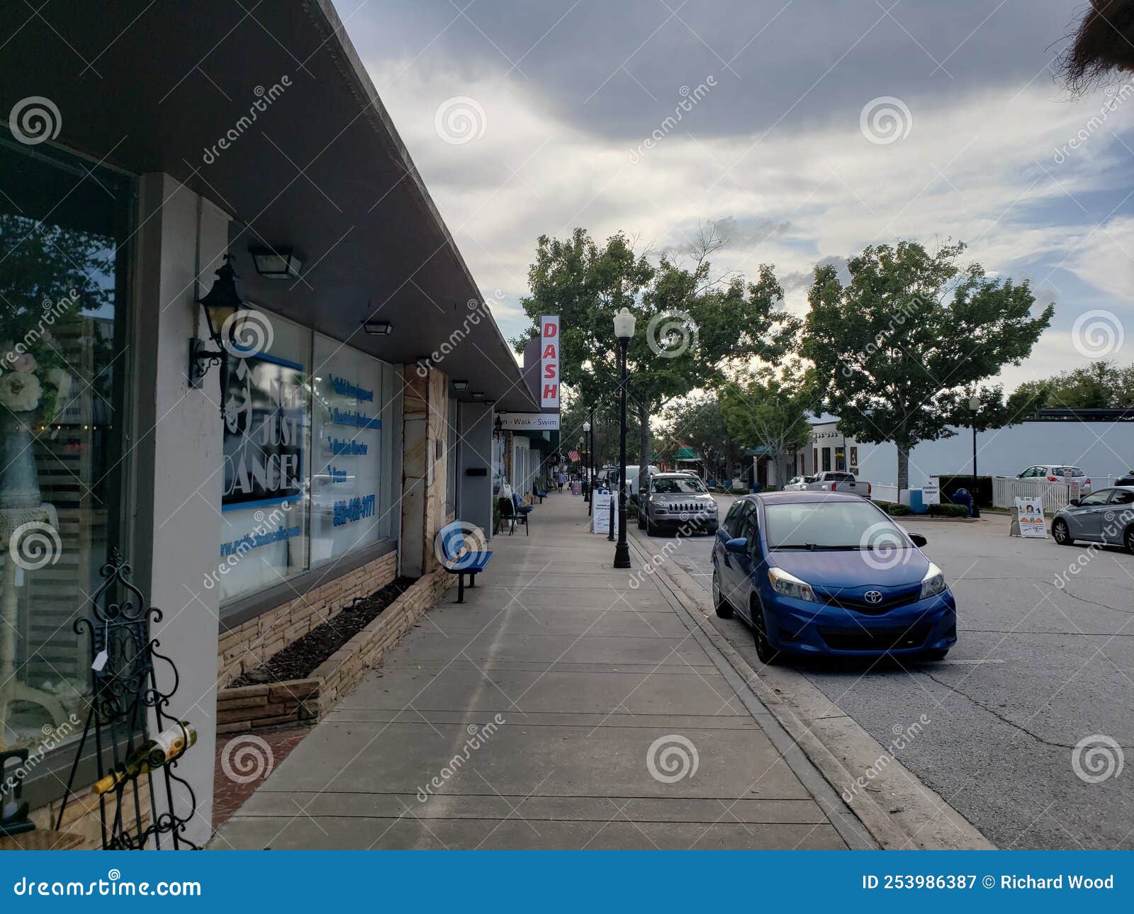 Views of Downtown Clermont, Florida in Summer Editorial Photography