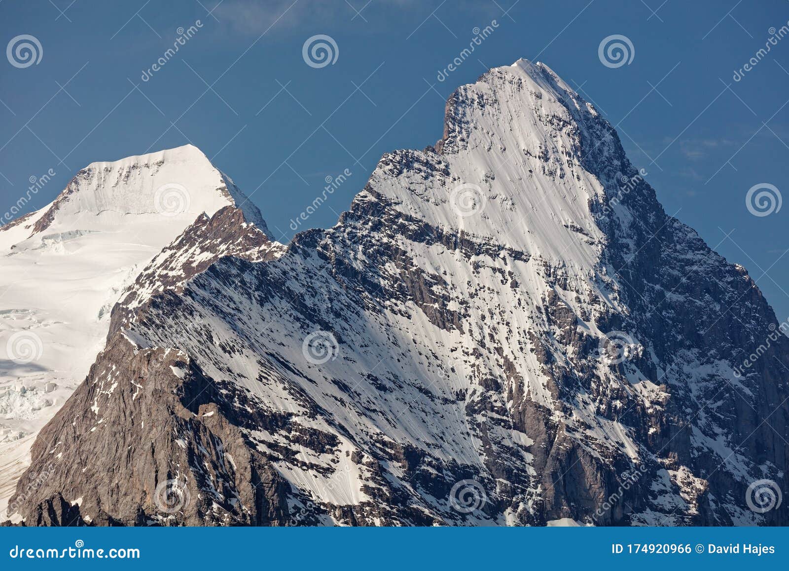 Views Of Eiger And Moench From Grosse Scheidegg Stock Photo Image Of