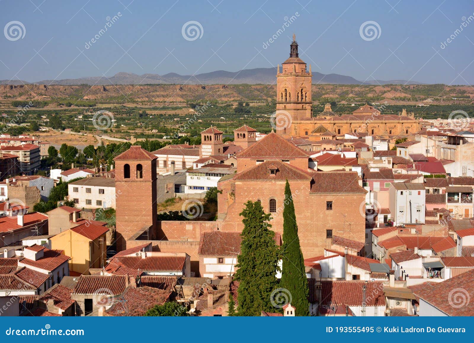 views of guadix, granada, spain