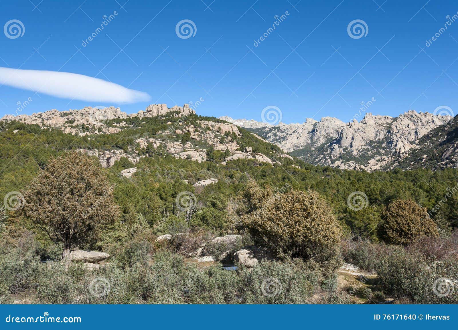 views of la pedriza, madrid, spain