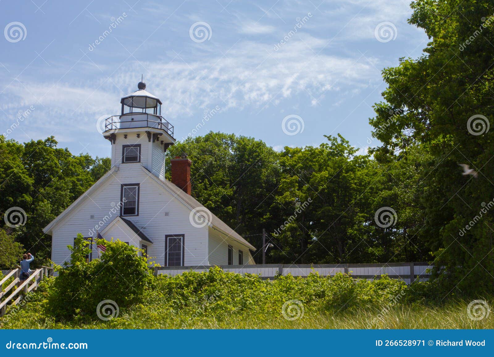 Old Mission Peninsula, North of Traverse City, Michigan in Summer Stock