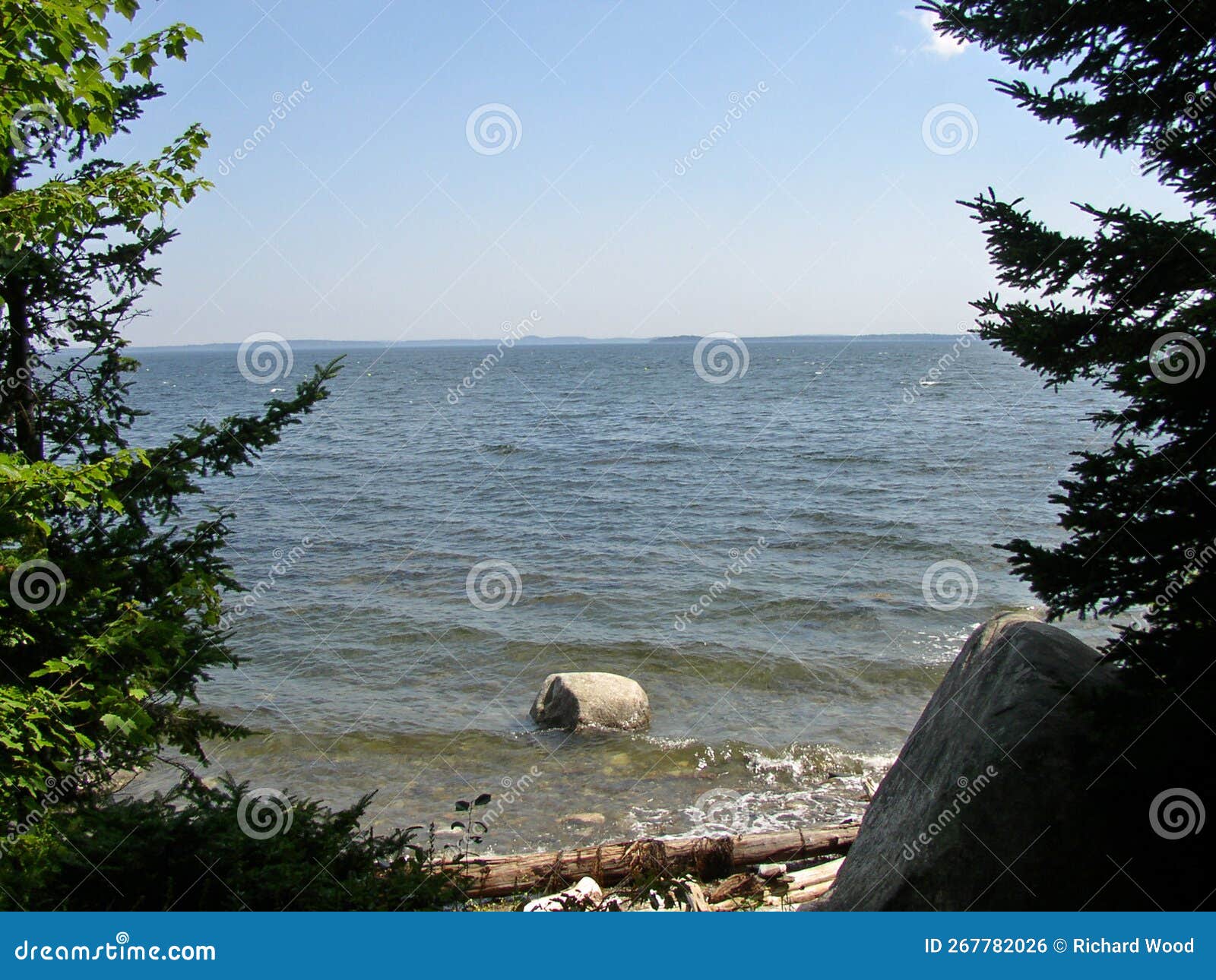 Moose Point State Park on Penobscot Bay, Maine Stock Photo Image of