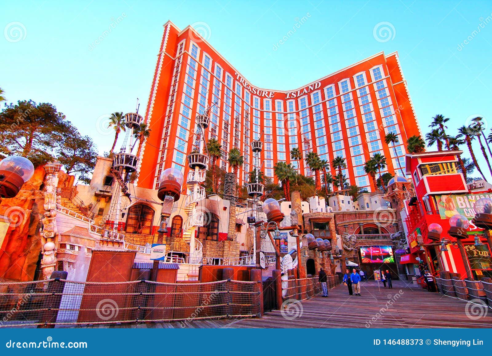 Views of the Treasure Island Hotel and Casino in Las Vegas Editorial Stock  Photo - Image of vegas, casino: 146488373