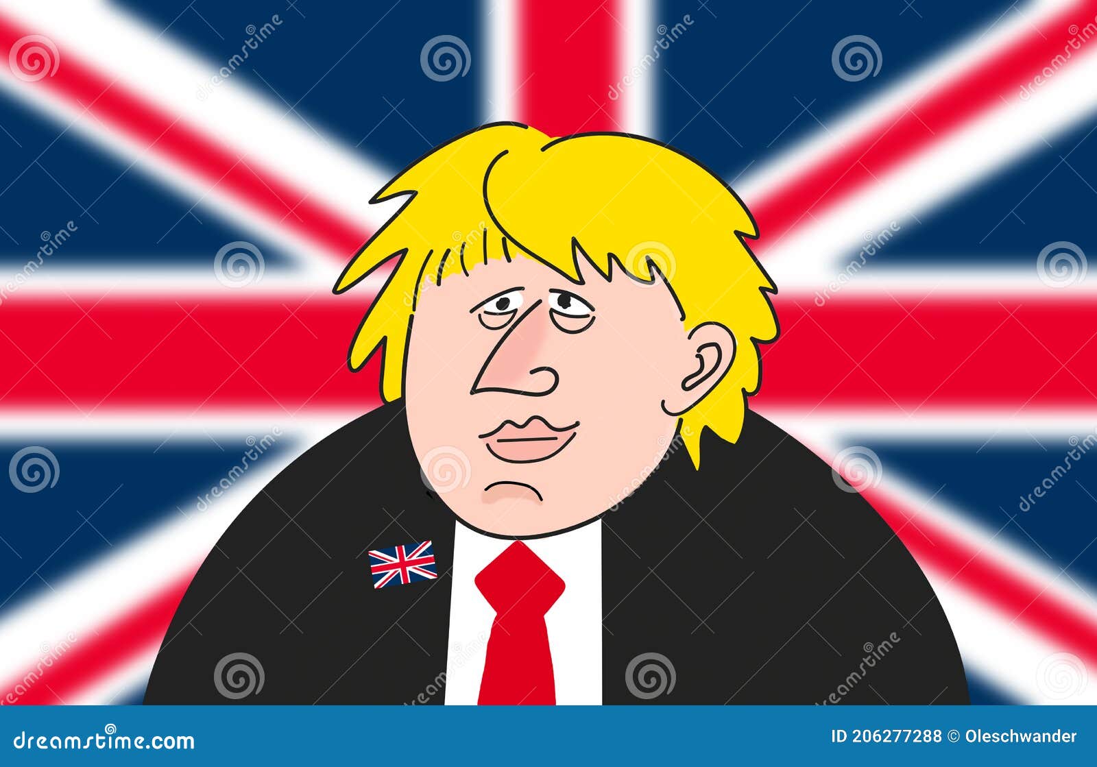 Vignetta Satirica Del Premier Britannico Boris Johnson Fotografia Stock  Editoriale - Illustrazione di testa, grafico: 206277288
