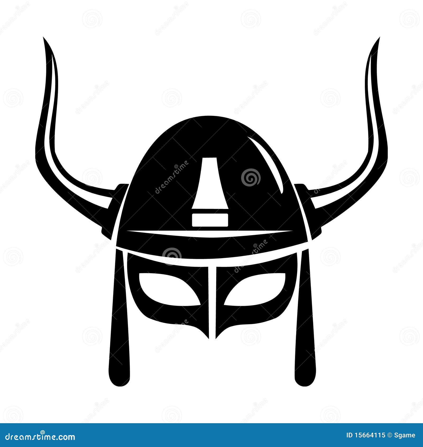 Viking helmet stock vector. Illustration of armor, warrior 15664115