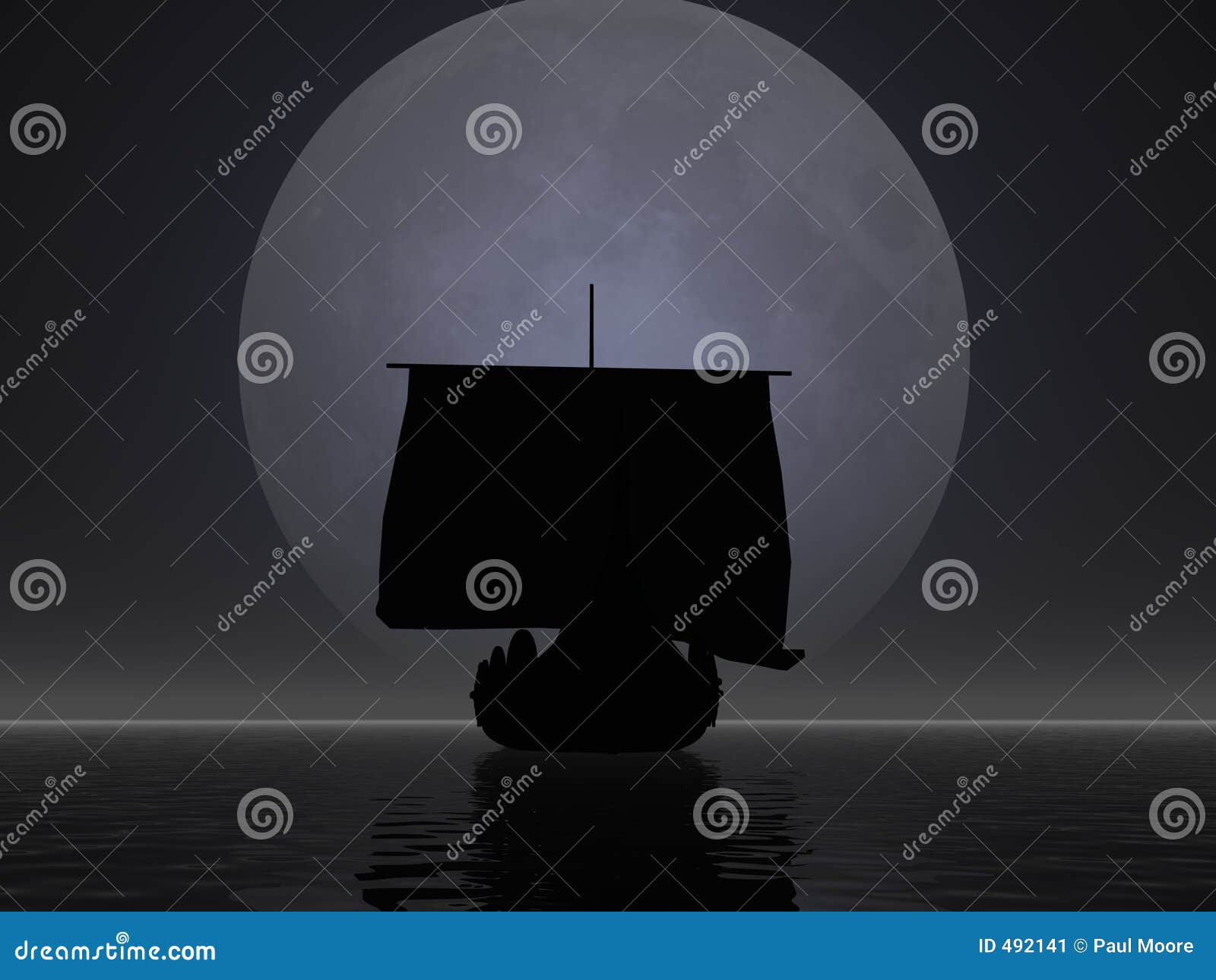 Viking ship silhouette stock illustration. Illustration of 
