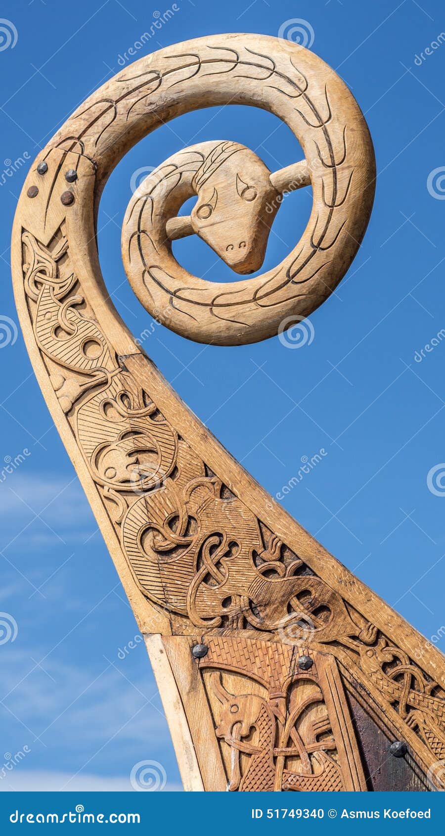 viking ship wood carving stock photo. image of viking