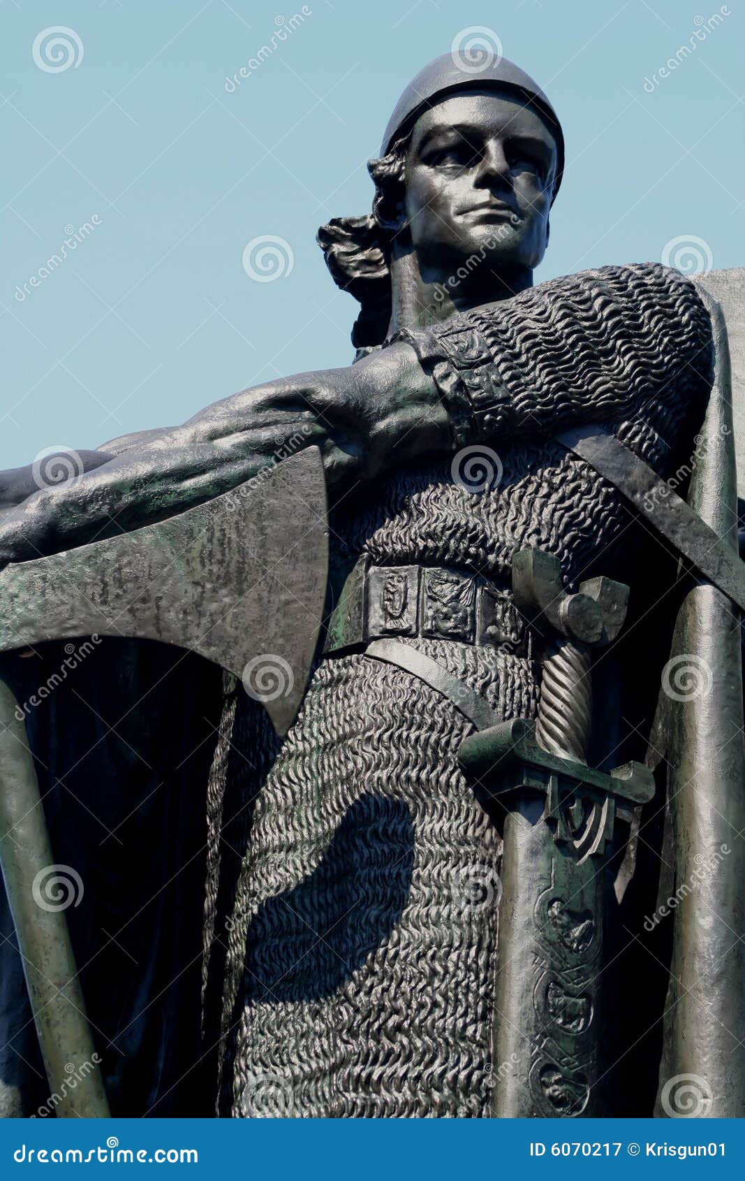 Viking Statue stock image. Image of history, engraved 6070217