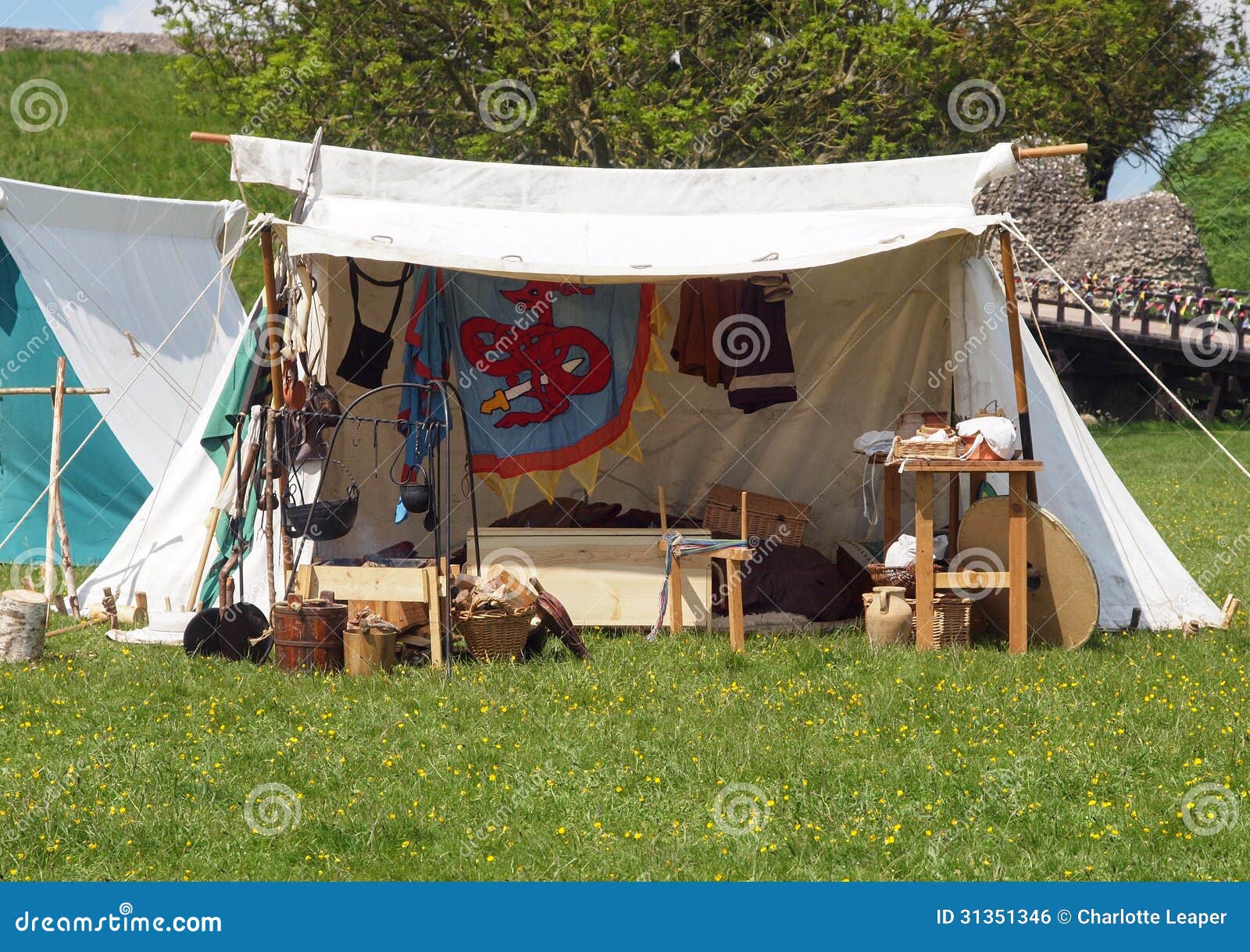 Viking Tent Camp stock foto. Image of tijden, regeling 31351346