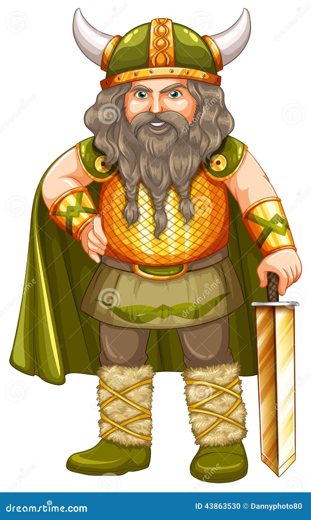 Viking warrior stock vector. Illustration of character - 43863530