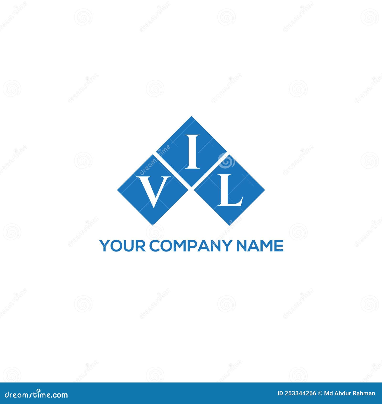 vil letter logo  on white background. vil creative initials letter logo