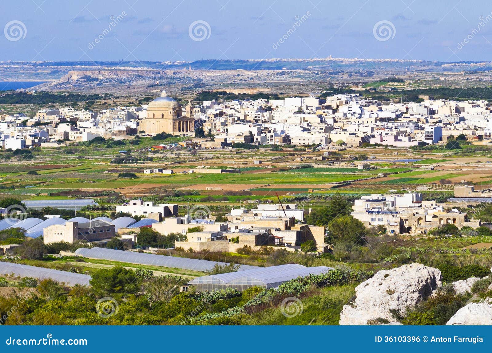 Vila de Mgarr, Malta foto de stock. Imagem de fazendas 36103396