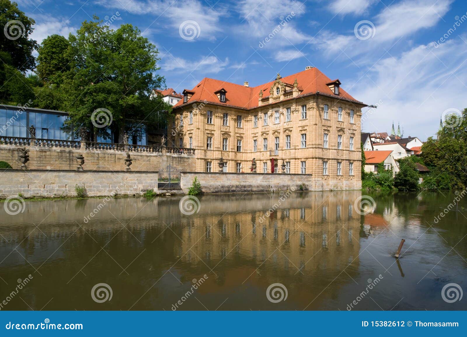 Villa Concordia in Bamberg stock photo. Image of clouds 15382612
