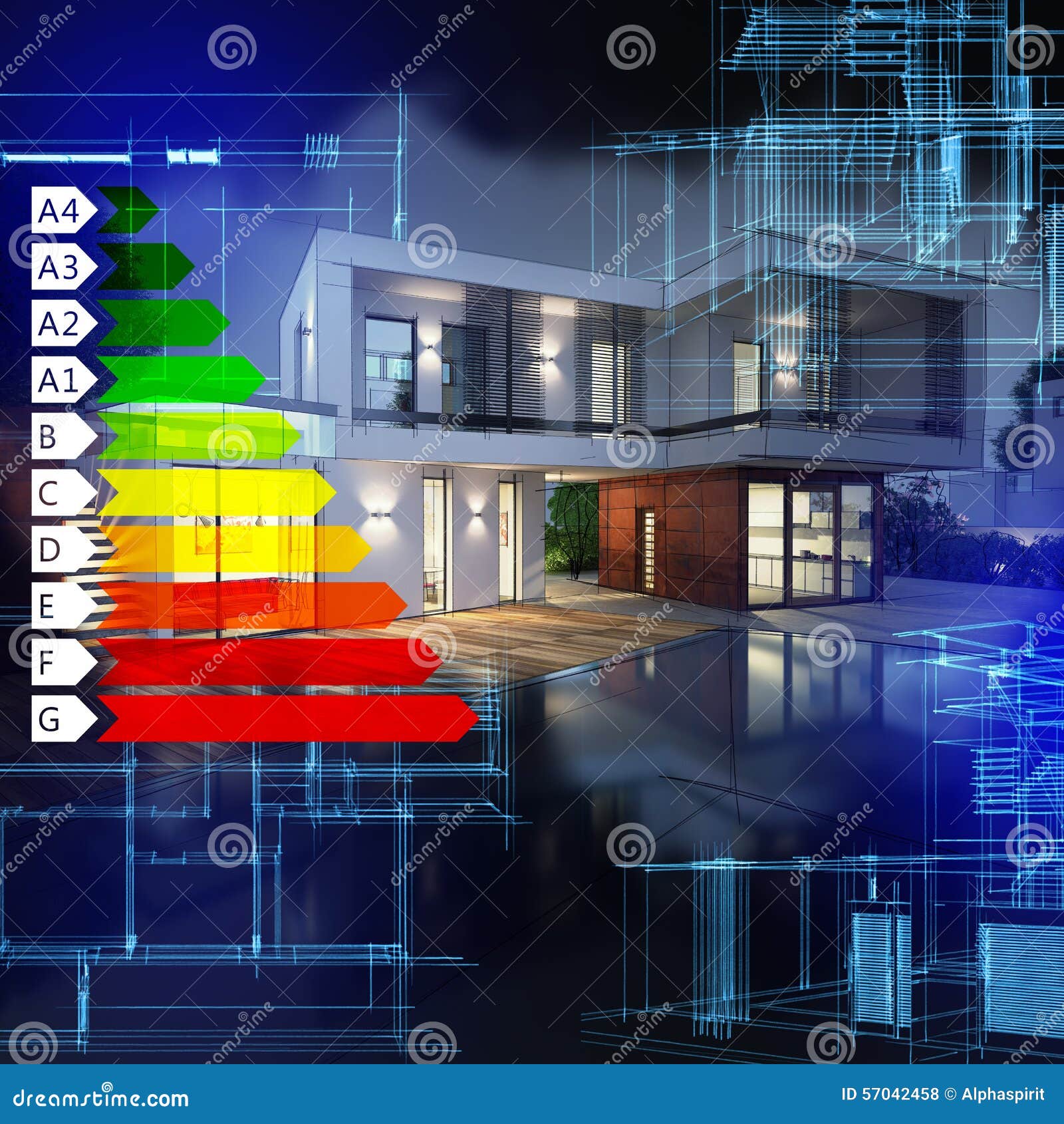 Villa Energy certification stock photo. Image of business 57042458