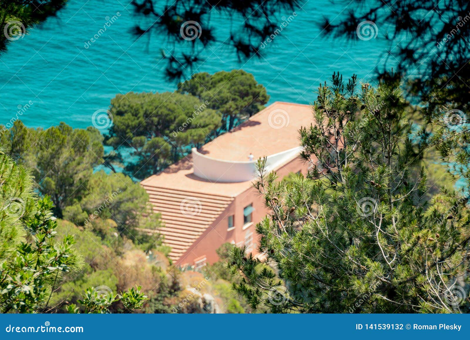The Famous Villa Malaparte On The Island Of Capri Italy Stock Photo Image Of Italy Magazine