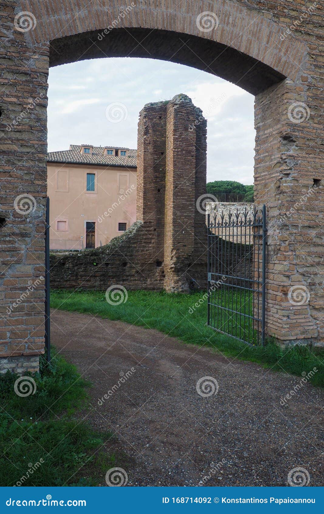 The Villa of Maxentius in Rome, Italy Stock Photo - Image of monument ...