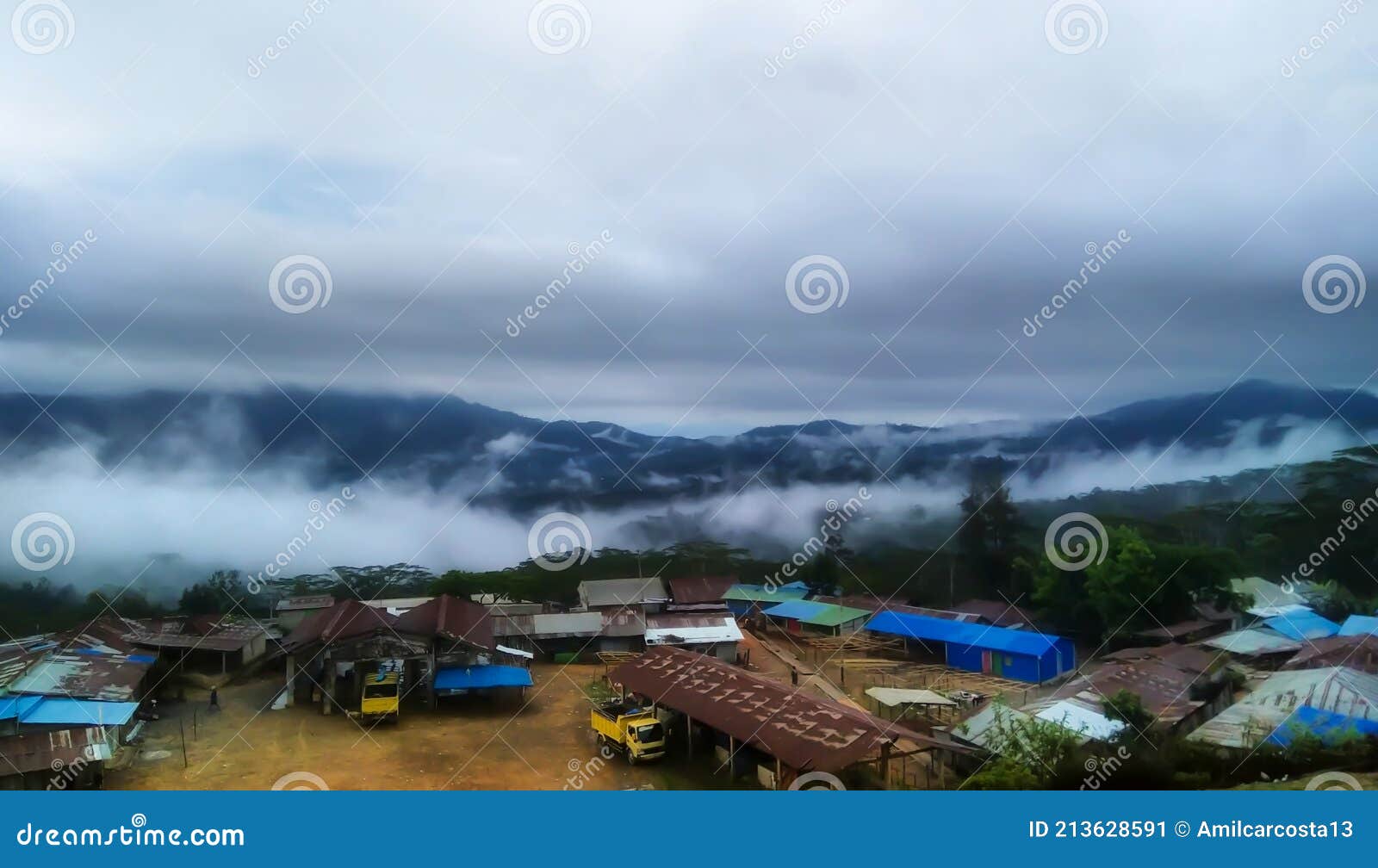 village above the clouds in letefoho, timor-leste.