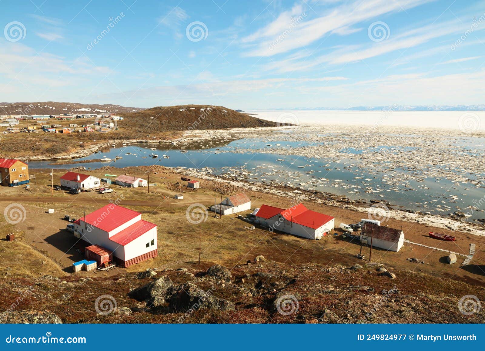village of apex near iqaluit in nunavut, canada