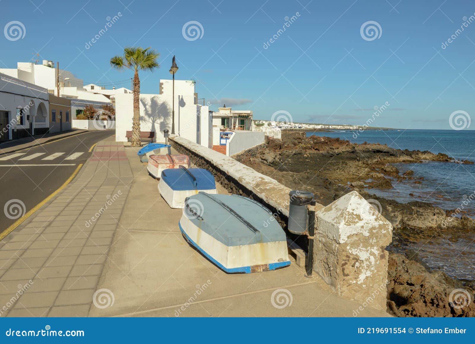 the village of arrieta on lanzarote island, spain