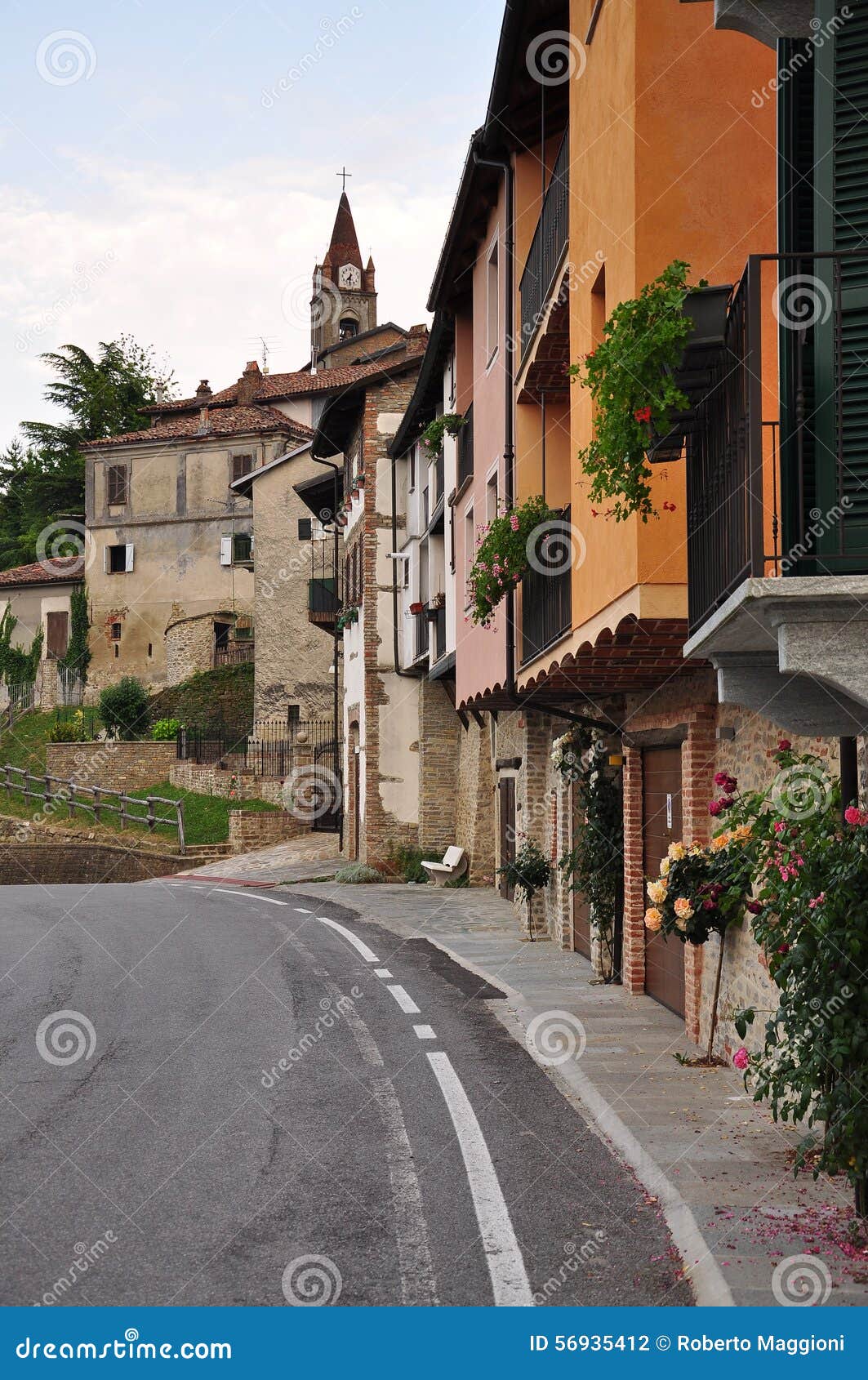village of bossolasco, langhe, south piemonte, italy