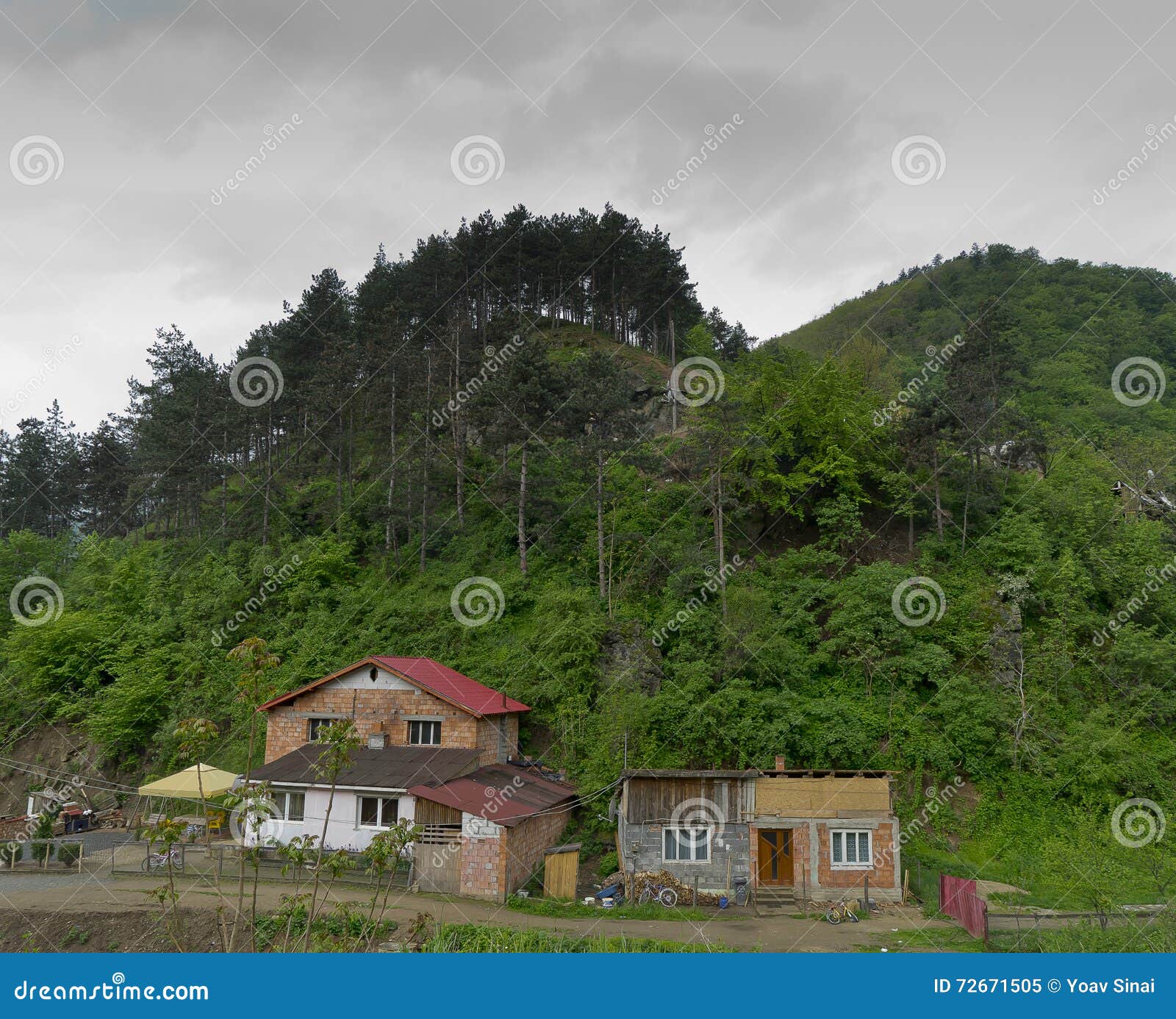 Village of Capalna Romania stock image. Image of transalpin - 72671505