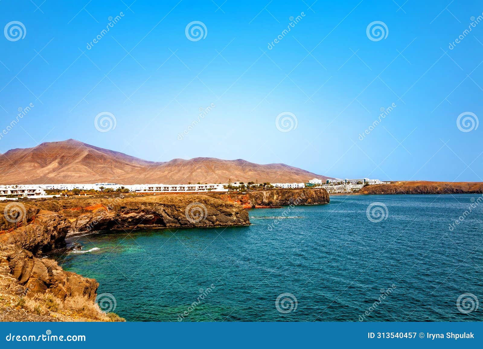 village castillo del aguila, island lanzarote, canary islands, spain, europe